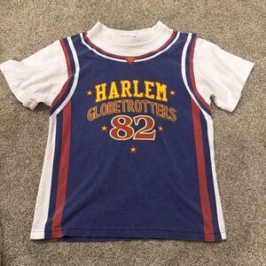 Vintage Harlem Globetrotters Jersey T-Shirt Youth XL Double Sided Made In USA
